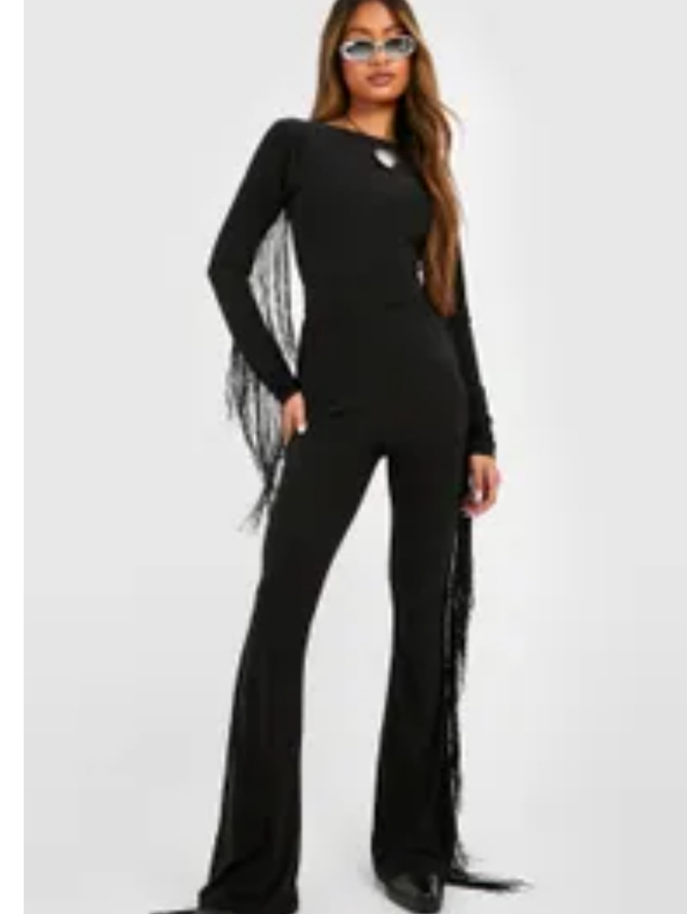 Slinky Fringe Trim Flares